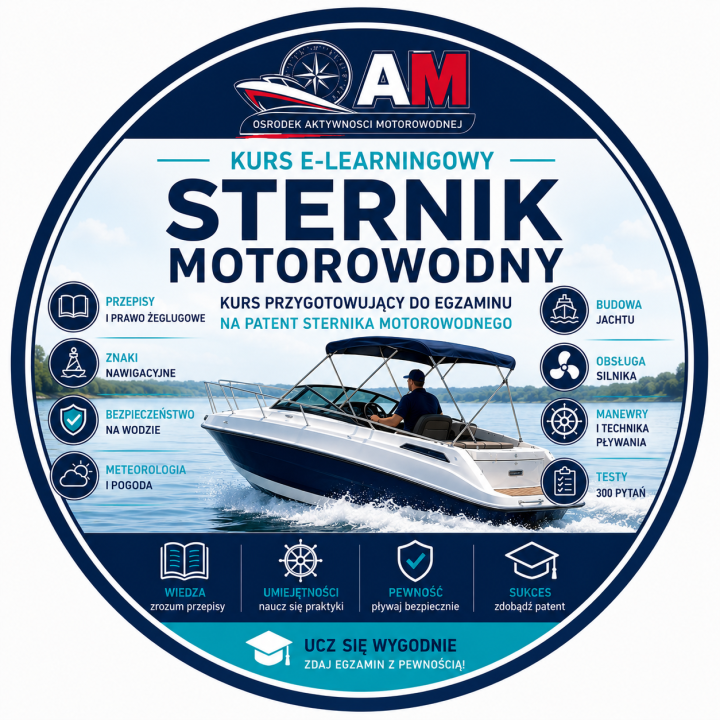 Kurs e-learningowy: sternik motorowodny - dostęp na 30 dni