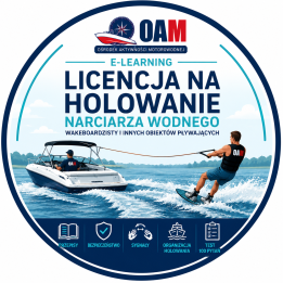 Kurs e-learningowy: licencja na holowanie narciarza wodnego i innych obiektów pływających  - dostęp na 30 dni